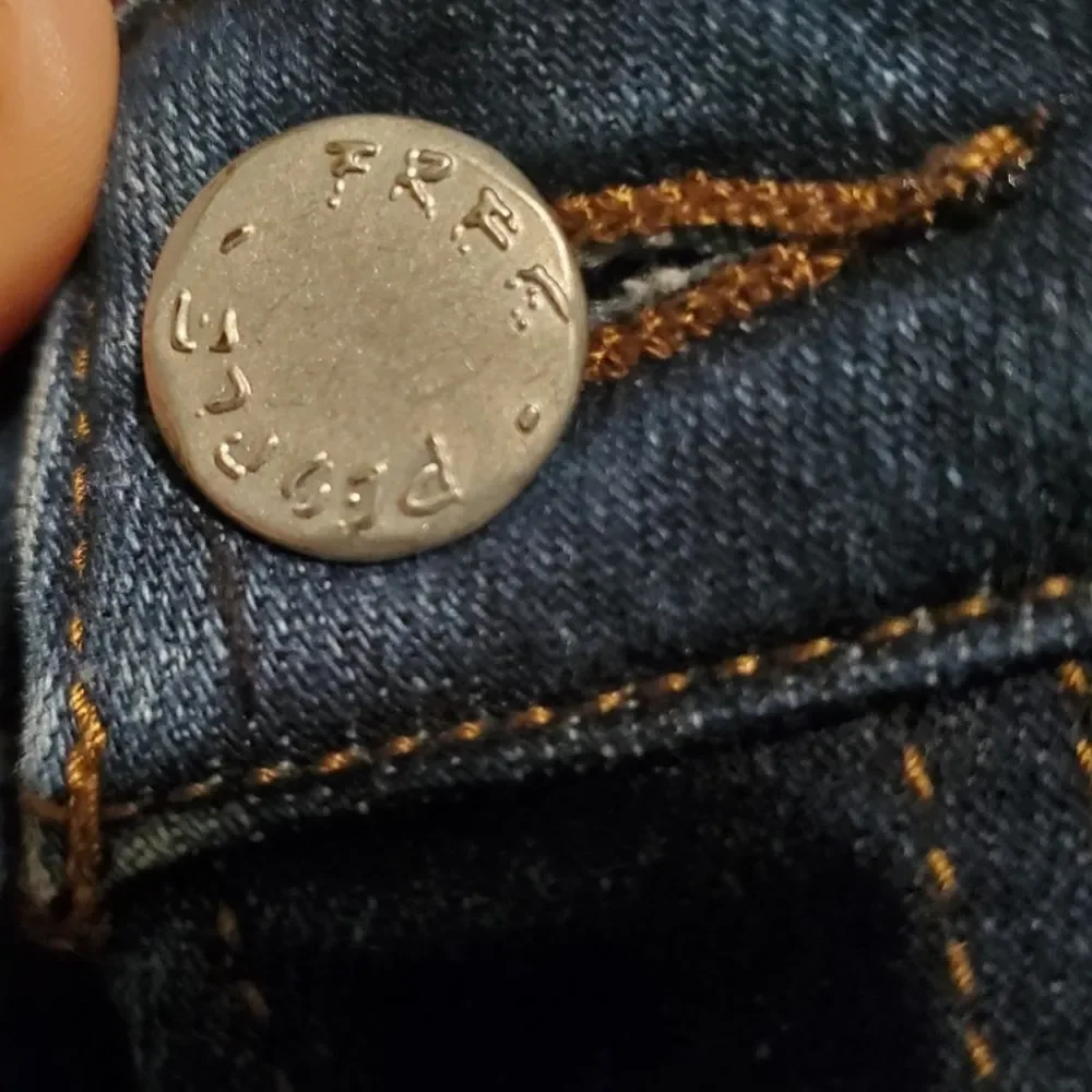 Free People Payton Button Fly Jeans Medium Wash Size 27 - Picture 5 of 11